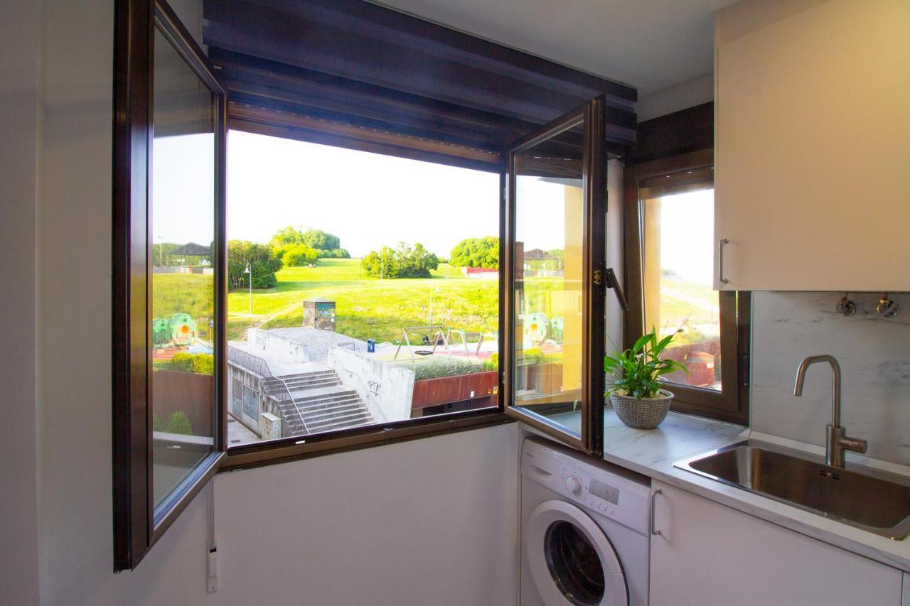 Loft En Gijon - Cimavilla Con Vistas Al Cerro Luaran gambar